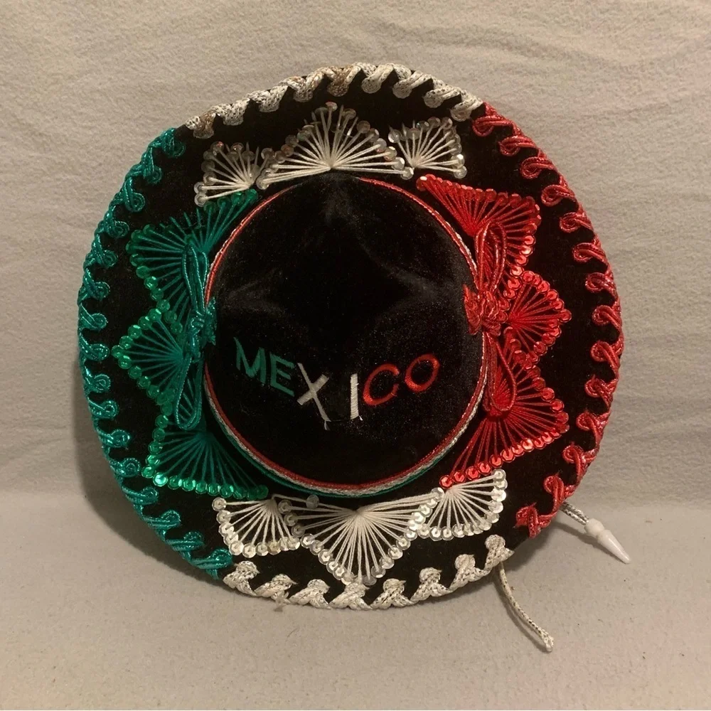 Mexican Kids Mariachi Hat Tricolor Sombrero